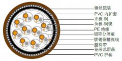 熱電偶電纜,多對(duì)分屏蔽/總屏蔽加鎧裝熱電偶補(bǔ)償電纜線